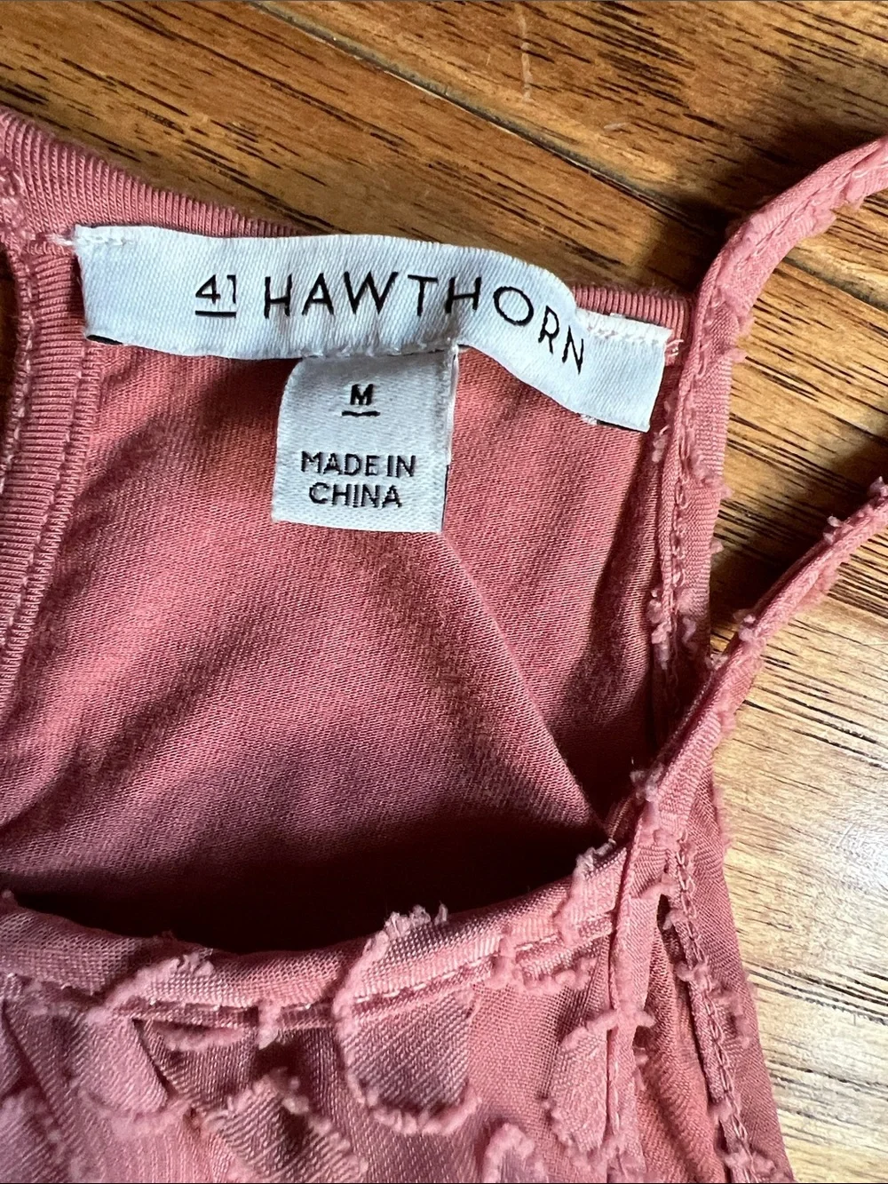 41 Hawthorn Dusty Rose Textured Halter Camisole